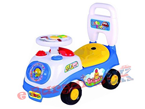 My First Ride On and Push Along Car (Blue)