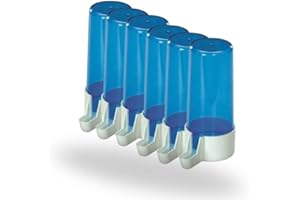 PIUMER - Bebedero para pajaros | Pack 6 bebederos Florencia Azul 200 CC | Ahorro en tu Compra