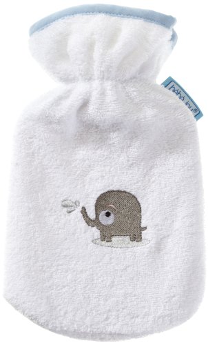 Bébé-Jou Hot Water Bottle Case with Cover Bibi and  Bobo (Pearl Blue)