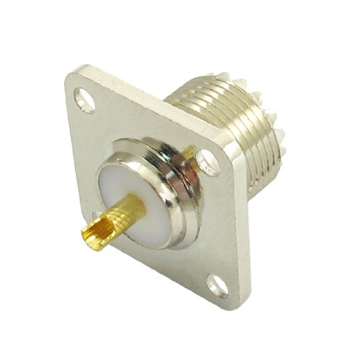 TOOGOO UHF SO-239 Female Jack Square Shape Solder Cup Coax Connector for Ham Radio