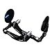 Produktbild NOVSIGHT 7/8" 22mm Motorrad Hebelschützer Mit Rückspiegel Lenkerendenspiegel Lenkerenden Handschützer Handguard Griffe Schwarz