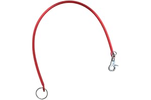 SALPIE Laccetto Portachiavi per Bloccasterzo e Antifurto Auto, in Silicone con Moschettone e Gancio per Chiavi Blockshaft-Vari Colori (rosso)