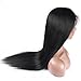 Shunwei Virgin Human Hair Yaki Straight Lace Front Wigs for Black Women Natural Color 18 Inch