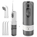 Water Flosser, 2NICE Dental Care Collapsible Oral Irrigator for Nasal Wash of 2 Modes Cordless Portable IPX6 Waterproof Rechargeable USB Charger (Gray)