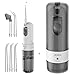 Produktbild Munddusche, 2NICE Elektrische Munddusche Oral Irrigator Waterjet Water Flosser Dental Water Jet Professional für Mundspülung Zahnpflege Kabellos Händlich für Unterwegs Reise Travel zusammenklappbar (GRAU)