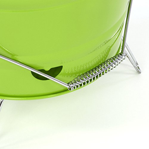 Nexos Eimergrill Grill-Eimer Holzkohlegrill für Garten Terrasse Camping Festival Picknick Party BBQ Barbecue Ø 30 cm grün - 3