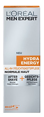 L’Oréal Men Expert Hydra Energy All-In-One Feuchtigkeitspflege – Gesichtspflege und After Shave (24h Feuchtigkeitscreme für Männer), 1er Pack (1 x 75 ml) - 2