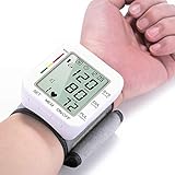 Wrist Blood Pressure Monitor, Blood Pressure Monitors for Home Use, with Voice Broadcast, Large LCD Blood-Pressure BP Monitors with Wrist Cuff, BP Machine