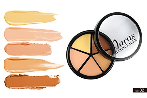 PhantomSky 5 Farben Concealer Abdeckcreme Camouflage Palette Cover Abdeck Makeup #2 - Perfekt für Profi-und tägliche