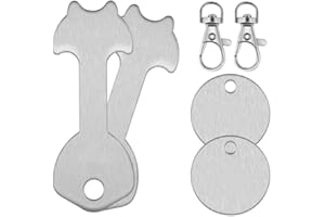 LATRAT 2 Set Chiave per carrello della spesa in acciaio inox, Portachiavi chip per carrello della spesa, Sgancia I Carrelli Senza Bisogno di Monete o Gettoni