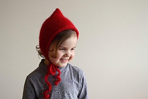 red baby bonnet, pixie bonnet hat, bonnet for kids, baby bonnets 6-12 months, for babies 6-12 months
