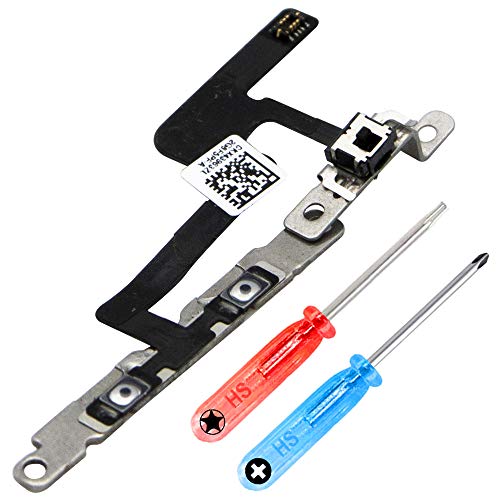 MMOBIEL Control de volúmen para iPhone 6 Series Power Botón ON Off Silencio/Mudo Control Mute Cable Conector Flex Incl. 2X Destornilladores para una fácil instalación