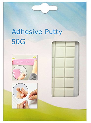 Tack blanco, adhesivo no tóxico removible reutilizable práctico, Yanyi Brand tachuela del cartel, masilla pegajosa (Súper viscosidad) (50g)