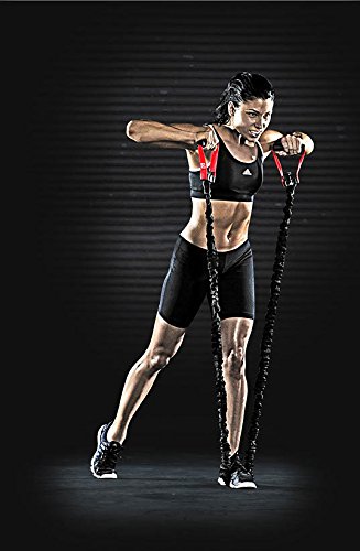 adidas – Power Tube Fitnessband Expander Level 1 light Fitness Boxen schwarz rot - 4