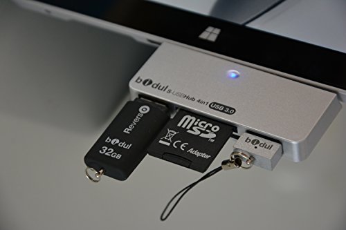 USB Hub 3.0 und Card Reader für Microsoft Surface Pro 4, Pro 3, Pro 2, Pro, Surface 3 und Surface 2. - 5