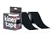 Produktbild Sportsment Kinesiotape für Sport, Freizeit und Physiotherapie inkl. gratis E-Book (elastisch, hautverträglich, selbstklebend, belastbar, wasserfest) 5 cm x 5 m [Schwarz x2]