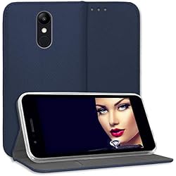mtb More Energy® Funda Bookstyle para LG K9 (5.0'') | Azul | Cuero sintético | Carcasa Cubierta Estuche Carátula