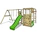 Price comparison product image FATMOOSE Climbing frame ActionArena XXL with double swing, slide, climbing wall and lots of accessories