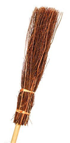 Preisvergleich Produktbild Faschingszubehör: Hexenbesen, ca. 1 m Länge