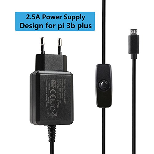 Smraza Raspberry Pi 3 b  Caja con 5V 2 5A Cargador con Conector ON Off   Ventilador   3 x Disipador de Calor para Raspberry Pi 3 2 Model b  b Case  sin Raspberry Pi 