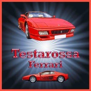 Ferrari Testarossa Classic Car Acrylic Drinks Coaster