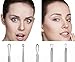 Ohuhu 5-PCs Blackhead Remover Kit Blemish Zit Pimple Acne Comedone Extractor Skin Cleaning Tool Set
