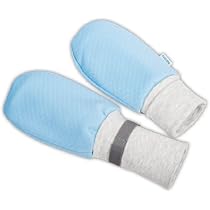 SUPRIMA Patienten-Schutzhandschuhe – Anti Kratz Handschuhe für Erwachsene – weiche Fäustlinge für Erwachsene zur Unterstützung in Pflege und Betreuung – komfortable Fäustling in Bleu Gewerbe, Industrie & Wissenschaft