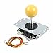 Produktbild Sanwa JLF-TP-8YT OEM Ball Top Griff Arcade Joystick 4 & 8 Way Einstellbare (Mad Catz SF4 Turnier Joystick Kompatibel) Für Arcade-Videospiele PS3 Xbox 360 KOF SNK (Gelb)