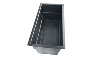 RAINBEAM GFK Teichbecken Rechteckig 240/120/100 cm 2.200 ltr. Schwarz Outdoor Becken