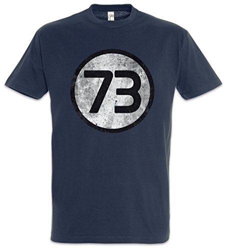 Black The Big Bang Number 73 Theory Vintage III Logo T-Shirt - Numero Sheldon Number Nr. Nombre Cooper Taglie S - 5XL