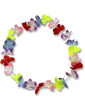 20er Pack Hawaiikette / Blumenkette bunt