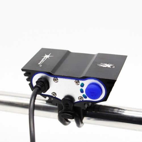 Aled Licht® SolarStorm 6600LM Scheinwerfer CREE X3 Fahrrad LED Scheinwerfer Taschenlampe schwarz mit 4 x 18650 Akku Pack 6400 mAh - 4