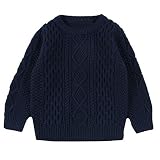 Solide Strickpullover Kinder Baby Mädchen Junge Nähende Cardigan Tops Outfit Kleidung