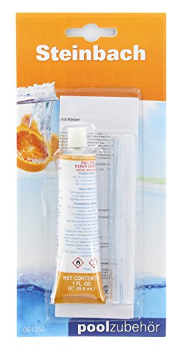 Steinbach Poolfolie Unterwasser Reparatur-Set für Vinyl Folien (Folie und Kleber), Blau, 260 cm² / 30 g / 2-teilig - 2