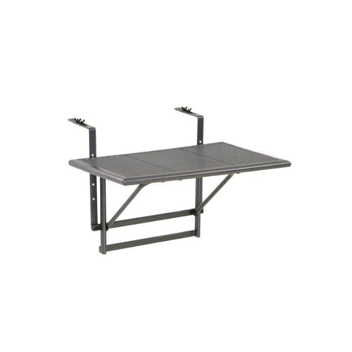 Greemotion Balkonhngetisch Toulouse In Anthrazit Grau Balkontisch Zum Einhngen Aus Streckmetall Kunststoffummantelung Klapptisch Kleiner Balkon Hngetisch Klappbar Witterungsbestndig Outdoor Tisch 60 X