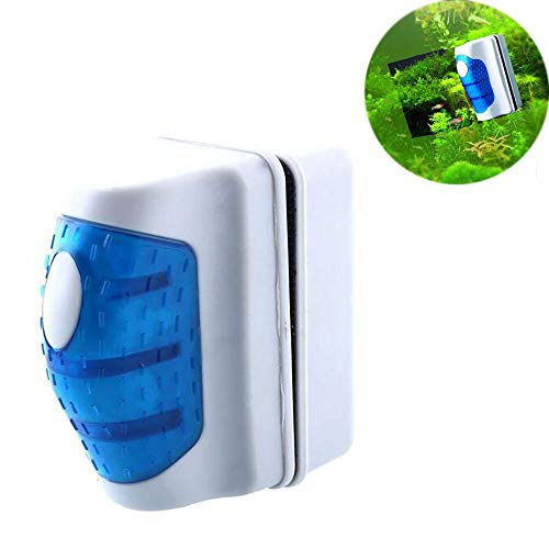 JRing Aquarium Glasreiniger, Magnetischer Aquarium-Glasreiniger, Aquarium Reiniger Algen Schaber Fisch Tank Glas Magnet Pinsel (S)