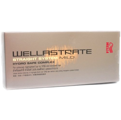 Wella Wellastrate Straight System Mild Professional Hair Straightener 100ml + 100ml Neutralizer