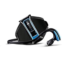 Energy System MP3 Running - Reproductor MP3 de 8 GB (podómetro, Radio FM, brazalete deportivo y clip de sujeción) color azul neón