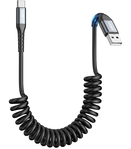 WLGQ Cavo USB C Chubby, Geek Stile Industriale USB 2.0 a Tipo C Silicone Liquido Cavo di Ricarica Rapida Interfaccia USB-C Dispositivo Universale Giallo 2M