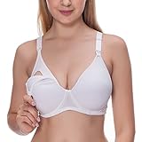 Gratlin Women's Padded Maternity Underwire Nursing Bra with Full Sling