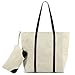 Produktbild Plambag Damen Shopper Handtasche Canvas PU Leder große Schultertasche
