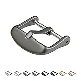 Archer Watch Straps Rostfreier Stahl PVD Ersatzschnalle - Grau Matt, 22mm