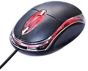 R.K Sons 3D Optical Wired Mouse (Black)