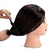 LuckyFine Blonde Training Hairdressing Cut Head Mannequin 50% Real Human Hair + Clamp