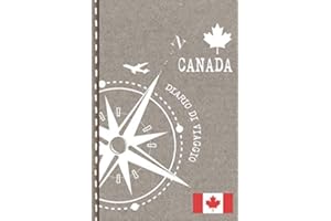 Canada Diario di Viaggio: Journal dotted A5 per Scrivere Appunti, Disegnare, Ricordi, Quaderno da Disegno, Dot Grid Giornalino, Bucket List – Libro Attività per Viaggi e Vacanze Viaggiatore