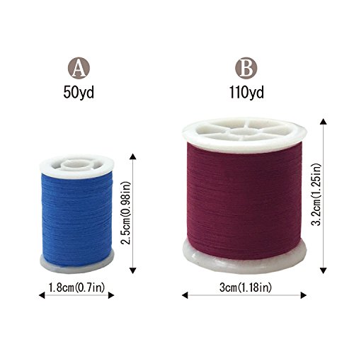 LEONIS 30 Color 50 Yards/45 m Each Handy Polyester Sewing Threads [ 93011 ] - 5