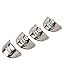 Allextreme Silver Iron Chrome Plating Attractive Indicator Shade Heavy Metal For Royal Enfield Peak Set Of 4 RS.150.00