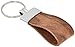 Produktbild Schlüsselanhänger Original pelluca Italienisches Echtleder Handgemacht in Deutschland 10 Jahre Garantie (Hellbraunes Leder mit Silberner Niete und Ring)