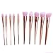 Imported Set of 10 Powder Makeup Brushes for Eye Nose Face Shadow Foundation--Gold RS.890.00