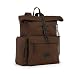 Produktbild TUSC Locaste XL Rucksack Segeltuch Canvas Büro Rolltop Laptoptasche Schultasche Schulrucksack Herren Damen Backpack Daypack Hiking Sport, Geeignet für 13 Zoll MacBook & Surface Book, 37x47x18cm